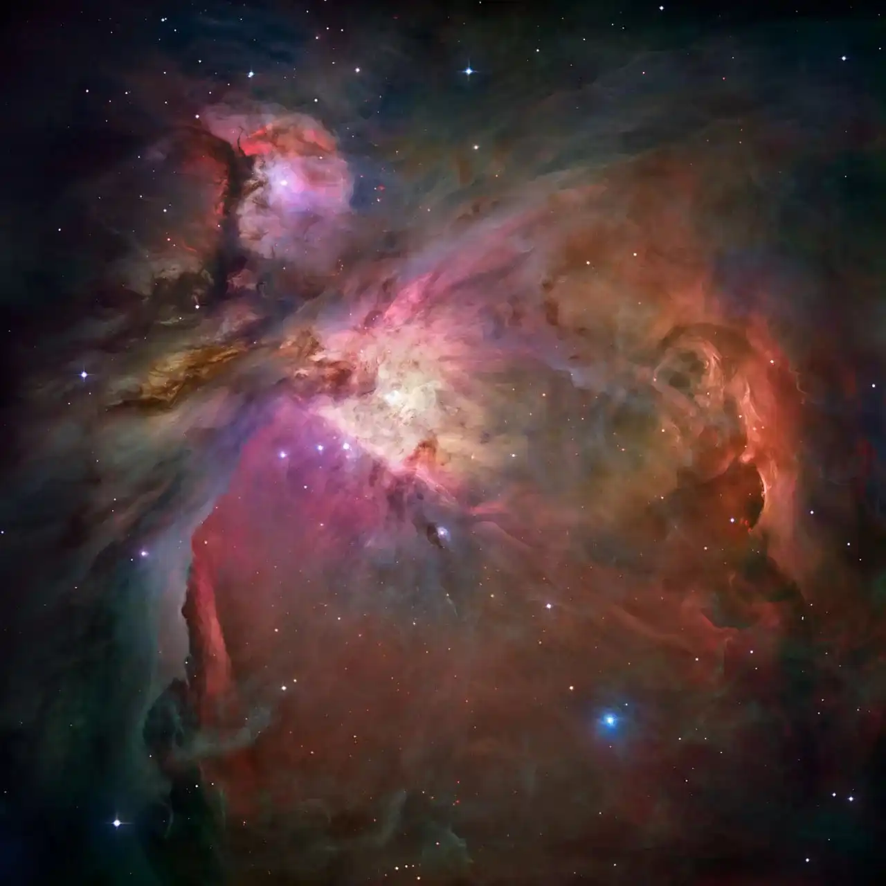 The Orion Nebula, one of the many spectacular images visible from the Mt Stromlo Observatory in Canberra.